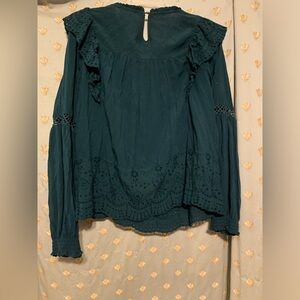 Knox Rose Beautiful Green Blouse Size Medium